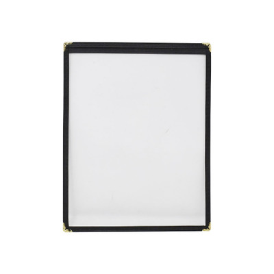 Omcan USA 39790 9.25"W x 11.75"H Black Plastic Single Menu Holder