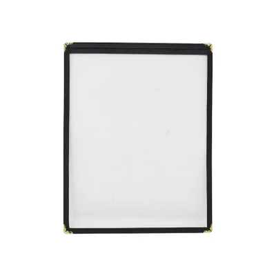 Omcan USA 39790 9.25"W x 11.75"H Black Plastic Single Menu Holder