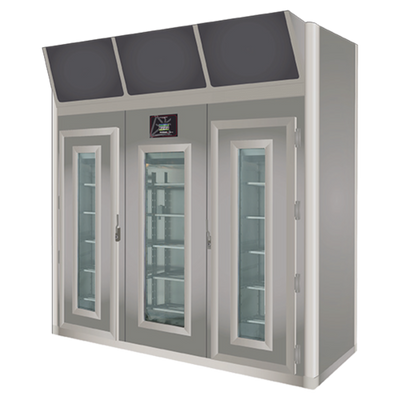 Omcan USA 45344 881.85 Lbs. Stainless Steel Free-Standing Maturmeat 400 Meat Aging Cabinet - 380 Volts 5150 Watts