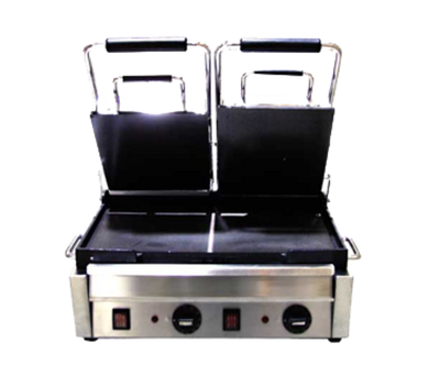 Omcan USA 21466 Cast Iron Dual Plate Manual Sandwich Grill