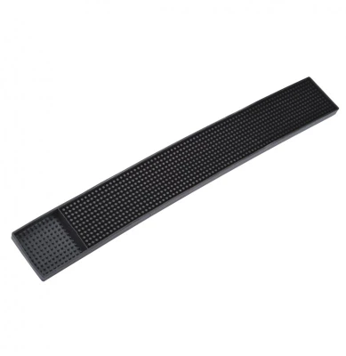 Omcan USA 80365 27" x 3.25" Black Bar Spill Mat