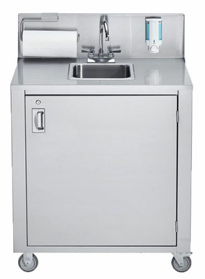 Omcan USA 46788 34.38" W Stainless Steel Portable Hand Sink