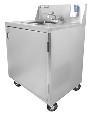Omcan USA 46788 34.38" W Stainless Steel Portable Hand Sink