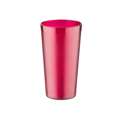 CAC China BVPT-12RD 12 Oz. Red SAN Plastic Tumbler (6 Dozen Per Case)
