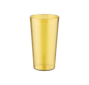 CAC China BVPT-12AM 12 Oz. Amber SAN Plastic Tumbler (6 Dozen Per Case)