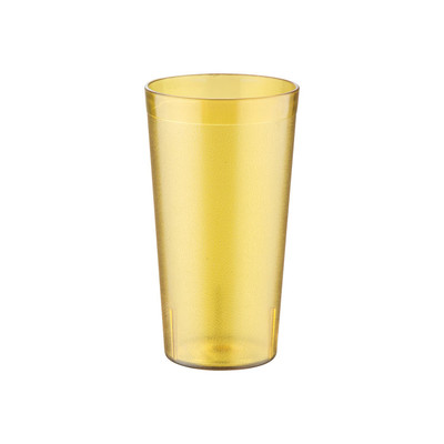 CAC China BVPT-12AM 12 Oz. Amber SAN Plastic Tumbler (6 Dozen Per Case)