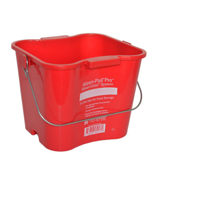 Carlisle KPP196KCRD 6 Qt. Red Pro Kleen Pail