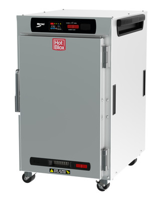 Metro HBCN8-DS-UC 20" W Stainless Steel & Galvanized Solid Door HotBlox Insulated Holding Cabinet - 120 Volts
