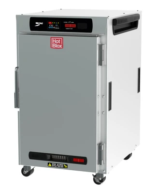 Metro HBCN8-DS-UC 20" W Stainless Steel &amp; Galvanized Solid Door HotBlox Insulated Holding Cabinet - 120 Volts