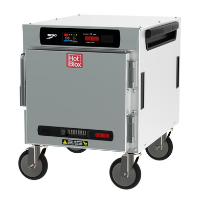 Metro HBCN4-DS-UC 20" W Stainless Steel & Galvanized Solid Door HotBlox Insulated Holding Cabinet - 120 Volts
