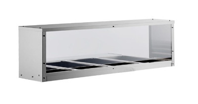 Atosa MROS-4ST Overshelf or Sneezeguard for 4 Well Steam Table Stainless Steel