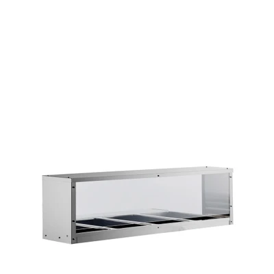 Atosa MROS-4ST Overshelf or Sneezeguard for 4 Well Steam Table Stainless Steel