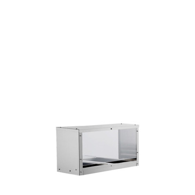 Atosa MROS-2ST Overshelf or Sneezeguard for 2 Well Steam Table Stainless Steel