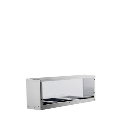Atosa MROS-3ST Overshelf or Sneezeguard for 3 Well Steam Table Stainless Steel