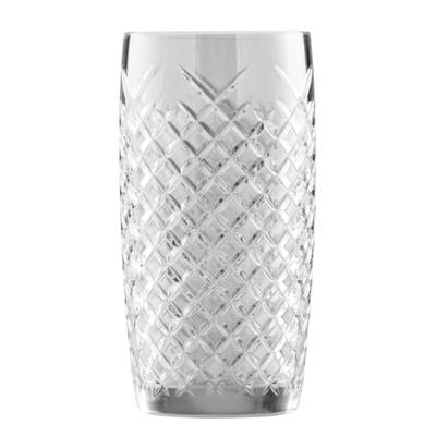 Anchor 13399FS 16.5 Oz. Clear Cross-Hatch Cooler Glass