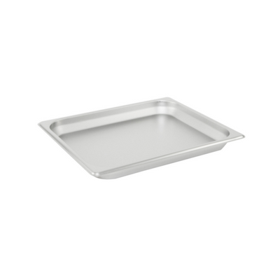CAC China STPH-22-1 Half Size 1.25" Deep 22 Ga. Stainless Steel Solid Steam Pan (48 Each Per Case)