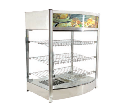 Omcan USA 40001 25.5"W Straight Glass Countertop Elite Series Heated Display Case - 110 Volts 1-Ph