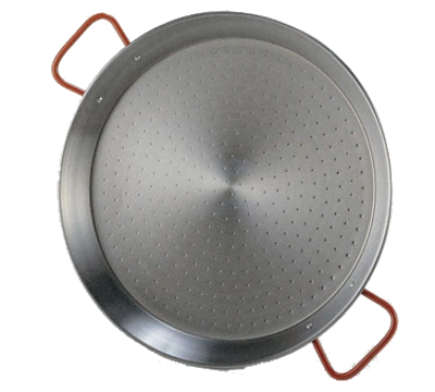 Matfer Bourgeat 071041 15-3/4" Steel Round Paella Pan