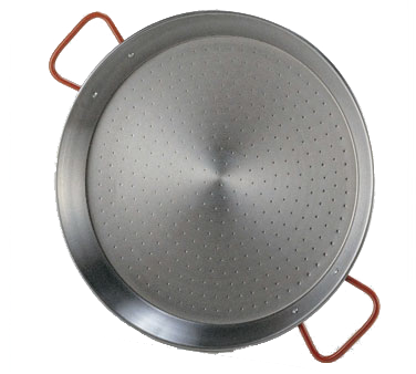 Matfer Bourgeat 071041 15-3/4" Steel Round Paella Pan