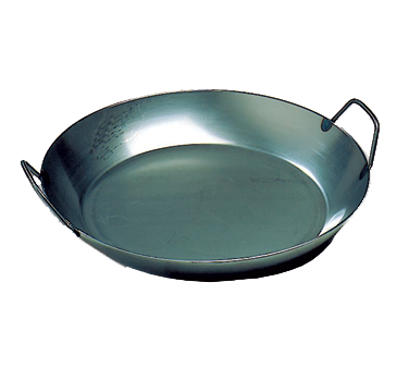 Matfer Bourgeat 062053 17-3/4" Dia. Steel Round Paella Pan