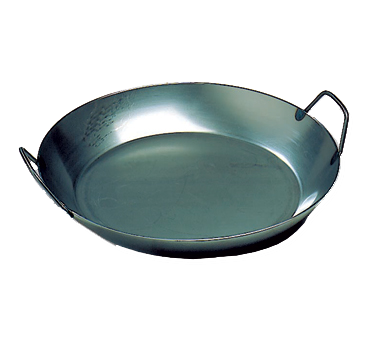 Matfer Bourgeat 062053 17-3/4" Dia. Steel Round Paella Pan