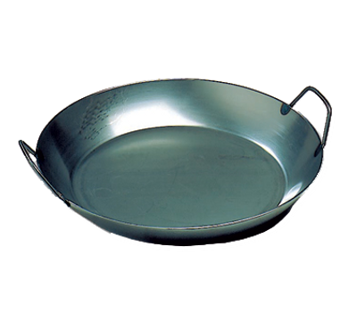 Matfer Bourgeat 062053 17-3/4" Dia. Steel Round Paella Pan