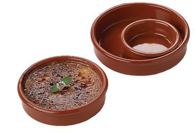 Matfer Bourgeat 052278
 4-3/4"
 Ceramic
 Round
 Creme Brulee Dish