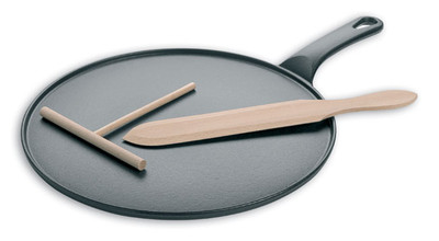 Matfer Bourgeat 071122 11&quot; Dia. Cast Iron Le Chasseur Crepe Pan