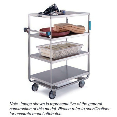 Lakeside 760 500 Lbs. Stainless Steel 4 Shelves Open Tray Truck