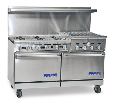 Imperial IR-4-RB36 LP 60" Liquid Propane Pro Series Restaurant Range - 288,000 BTU