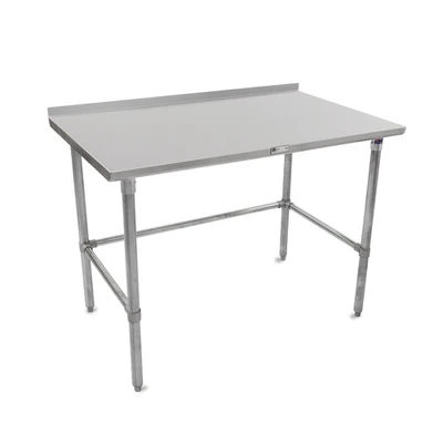 John Boos ST6R1.5-3030GBK-X 30" W Stainless Steel Open with Side and Rear Crossrails Work Table