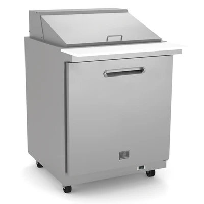 Kelvinator KCHMT29.12 29"W 1 Door Mega Top Refrigerated Sandwich/Salad Prep Table - 115 Volts