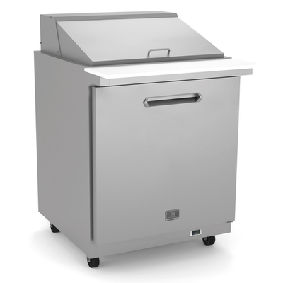 Kelvinator KCHMT29.12 29"W 1 Door Mega Top Refrigerated Sandwich/Salad Prep Table - 115 Volts