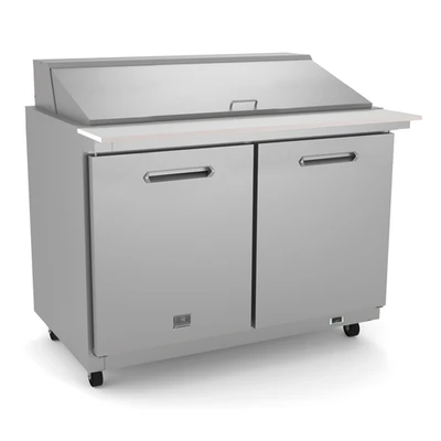 Kelvinator KCHMT48.18 48" W 2 Door Mega Top Refrigerated Sandwich/Salad Prep Table - 115 Volts