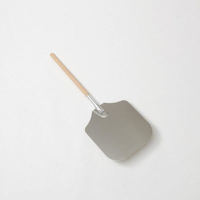American Metalcraft 3714 14" W x 16" D Aluminum Pizza Peel With Wood Handle