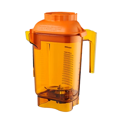 Vitamix 058986 Advance 32 Oz. Orange Copolyester Blender Container with Blade Assembly and Lid