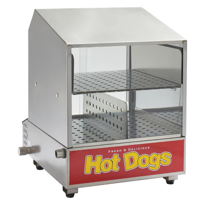Winco 60048 Dog Pound 164 Hot Dog / 36 Bun Hot Dog Steamer - 120V 1170W