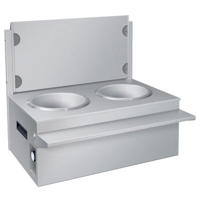 Hatco SW2-4.5RAIL 4.5&quot; D Stainless Steel Cup Rail for SW2 Soup Stations