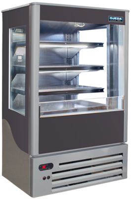 Ojeda USA ALPA-55H SLIM 7Cu. Ft. Powder Coated Steel Alpha Open Air Merchandiser - 120 Volts