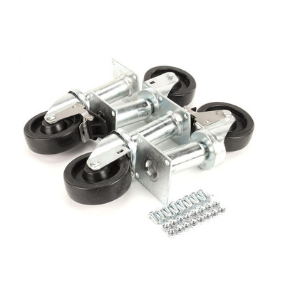 Pitco B3901504 9" Adjustable Swivel Casters - 4/Set