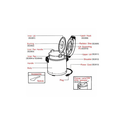 Thunder Group SEJ008 Latch Hook for Rice Warmer