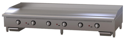 Comstock-Castle CS-G72-TH-C-NG 72" W Stainless Steel Natural Gas Countertop Griddle - 180,000 BTU
