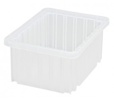 Quantum DG91050CL 11.88" L x 8.25" W x 5" H Clear Dividable Grid Container