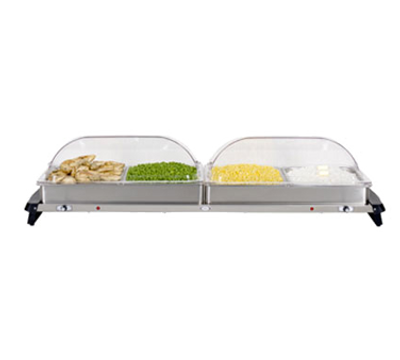 Cadco WTBS-4RT 45" 4 Pan Jumbo Buffet Server Countertop - 120 Volts