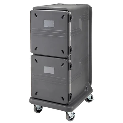 Cambro PCU2000HC615 32.63" W Plastic Insulated Electric Pro Cart Ultra Hot and Cold Food Pan Carrier - 115 Volts