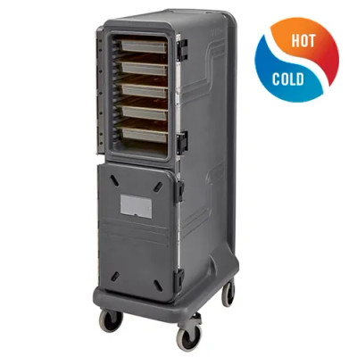 Cambro PCU2000CC615 32.63" W Plastic Insulated Electric Pro Cart Ultra Cold Food Pan Carrier - 115 Volts