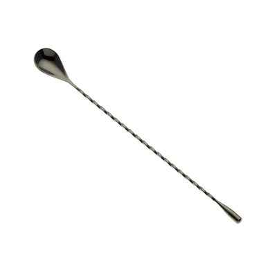 Mercer M37012BK Stainless Steel 11.81" Barfly Classic Bar Spoon