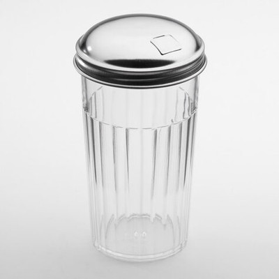 American Metalcraft 3316 12 Oz. x 5.38 Clear SAN Plastic Sugar Pourer and Shaker