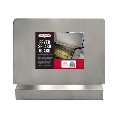 Chef Master 90059 20.63" H Stainless Steel Fryer Splash Guard