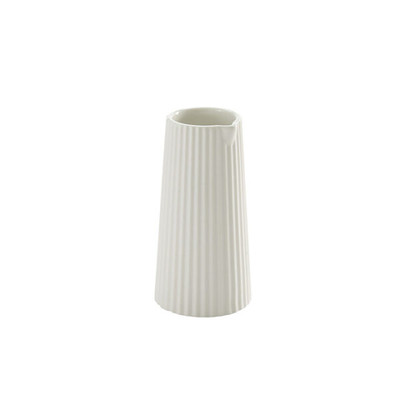 American Metalcraft CRCC6 6 Oz. White Ceramic Crimped Creamers